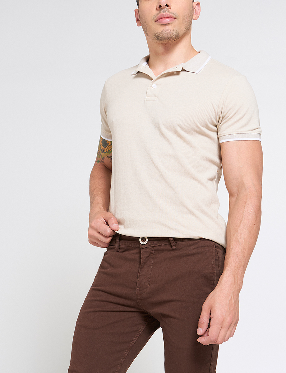 Pantalón Chino Regular Chocolate