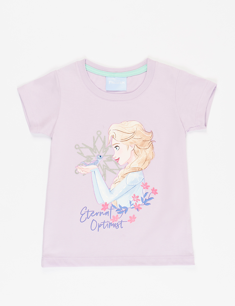 Camiseta esc Frozen Lila