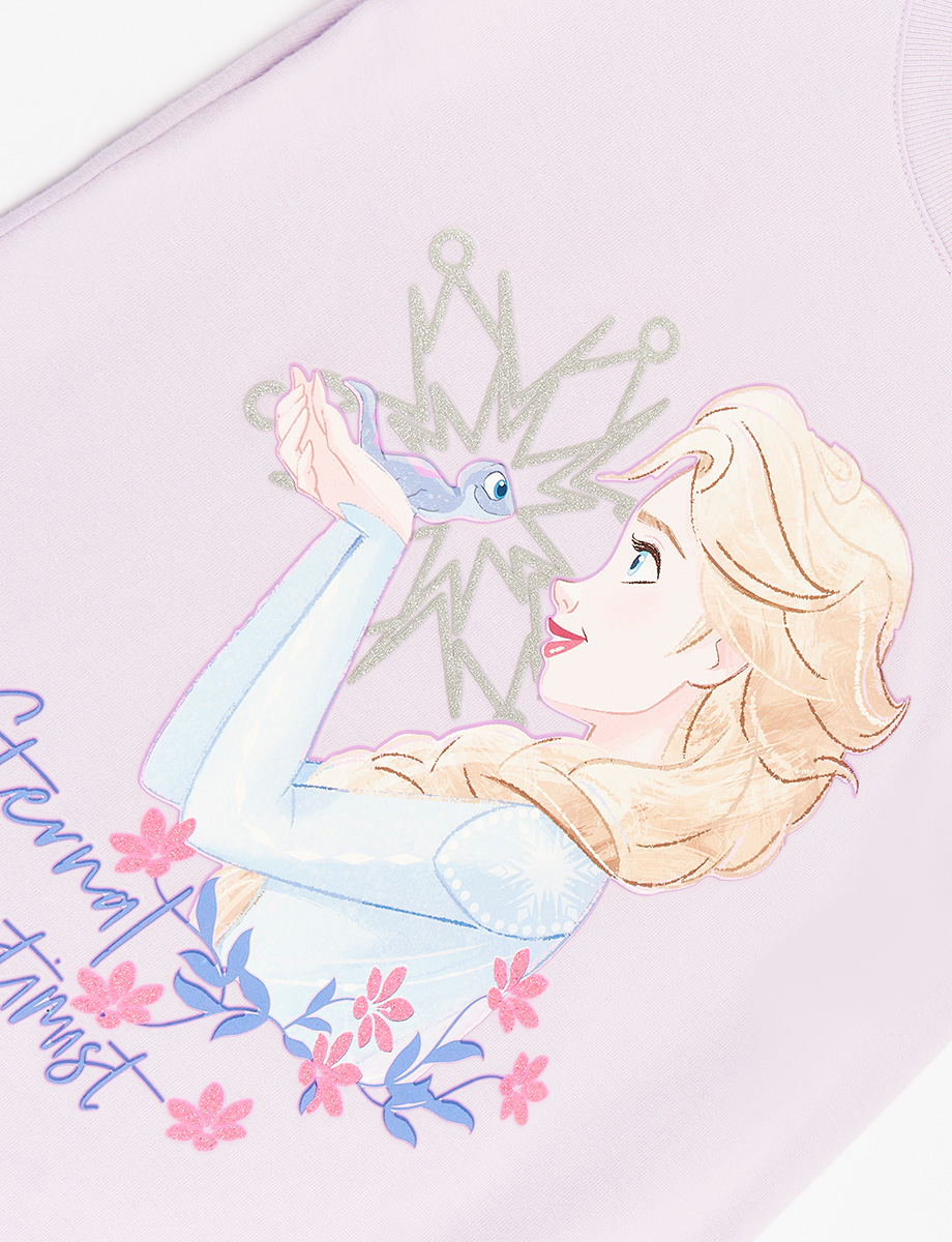 Camiseta esc Frozen Lila