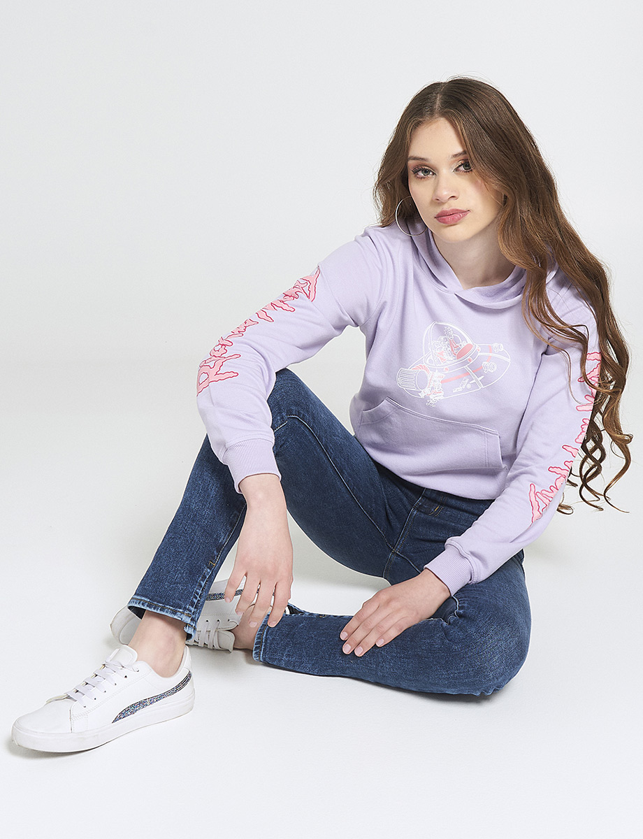 Hoodie Rick y Morty Lila