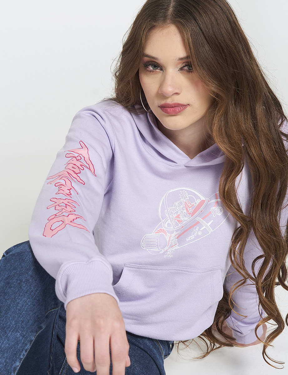 Hoodie Rick y Morty Lila