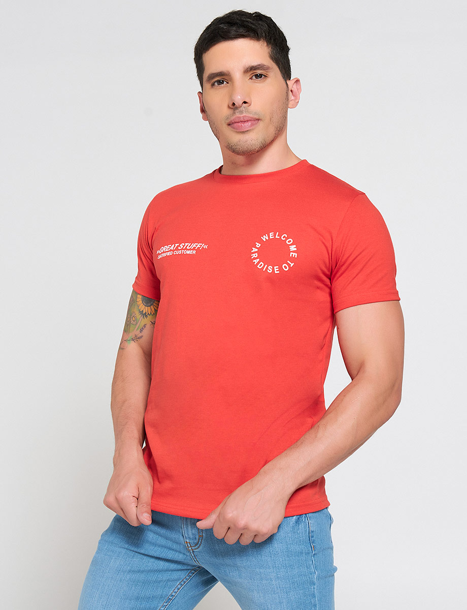 Camiseta Coral Welcome To Paradise