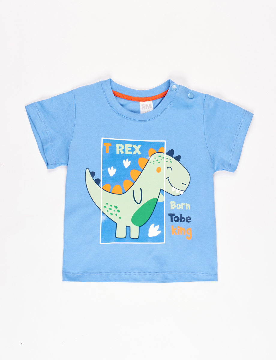 Camiseta T-Rex Celeste