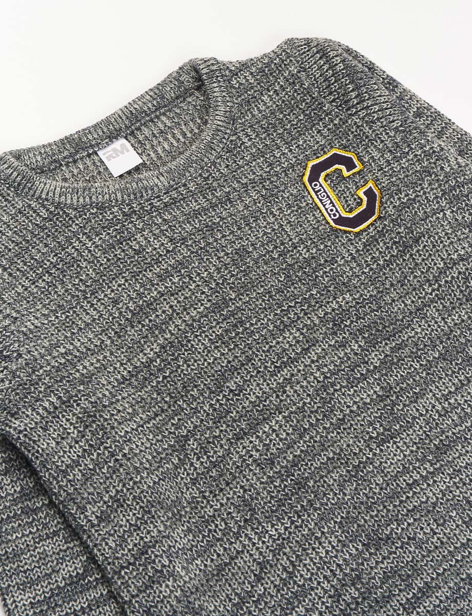 Sweater pre Tejido con Parche Bordado