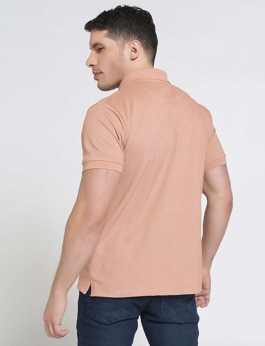 Polo Naranja con Bolsillo