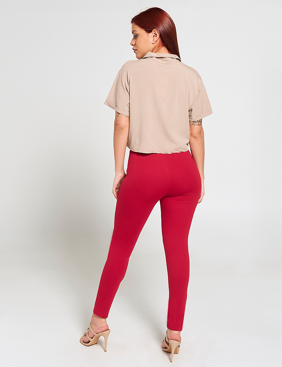 Leggins con Botones Rojo