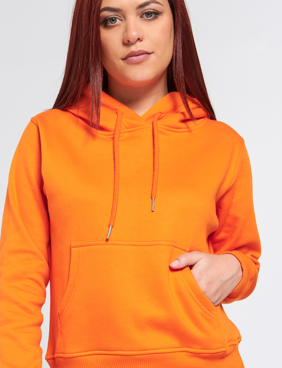 Chompa Capucha Naranja