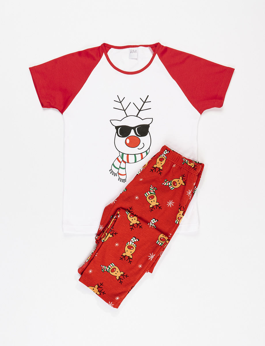 Pijama pre 2 Piezas Estampada Reno
