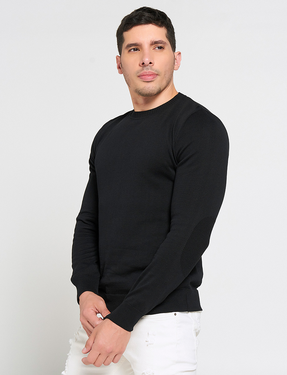 Sweater Unicolor Cuello Redondo