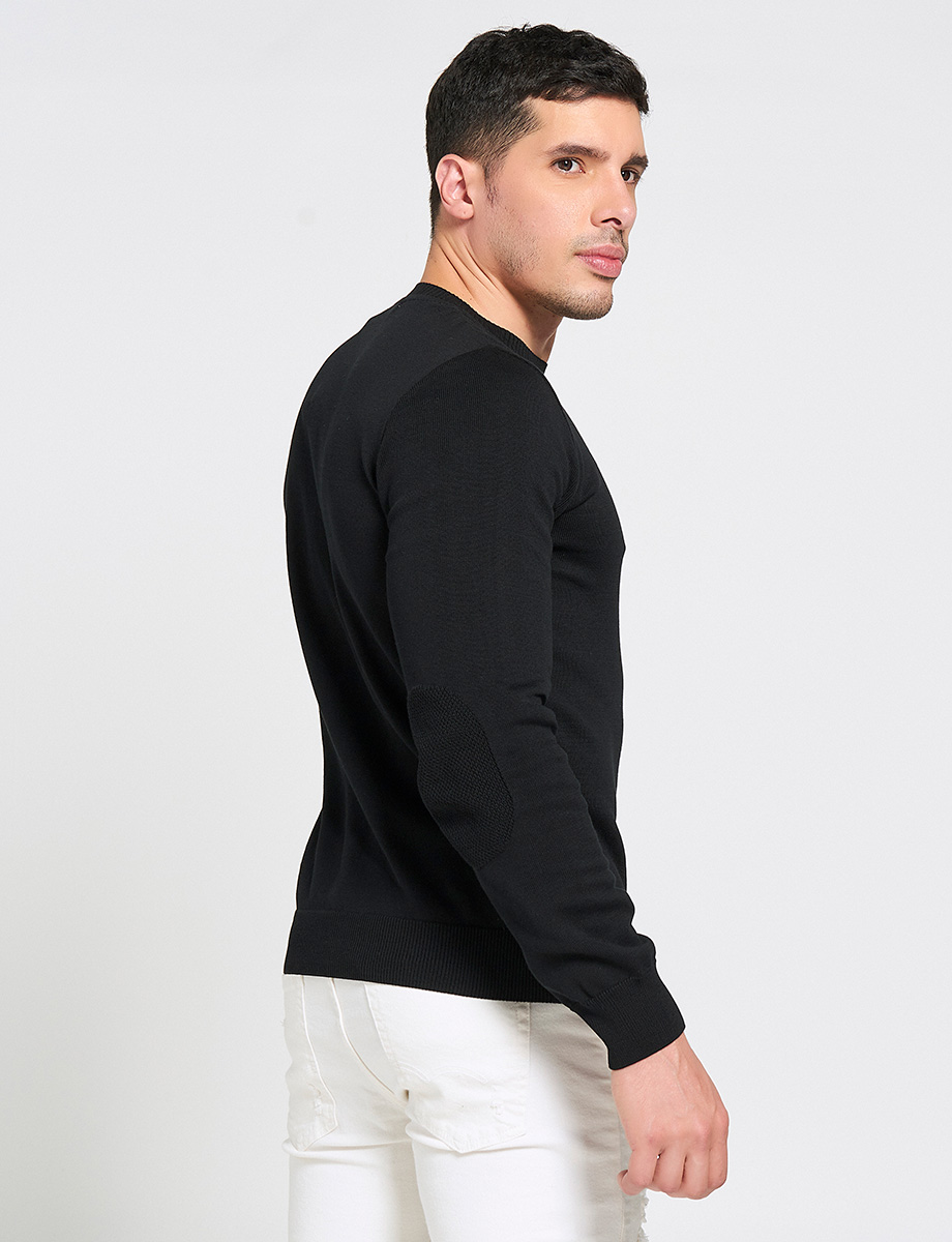 Sweater Unicolor Cuello Redondo