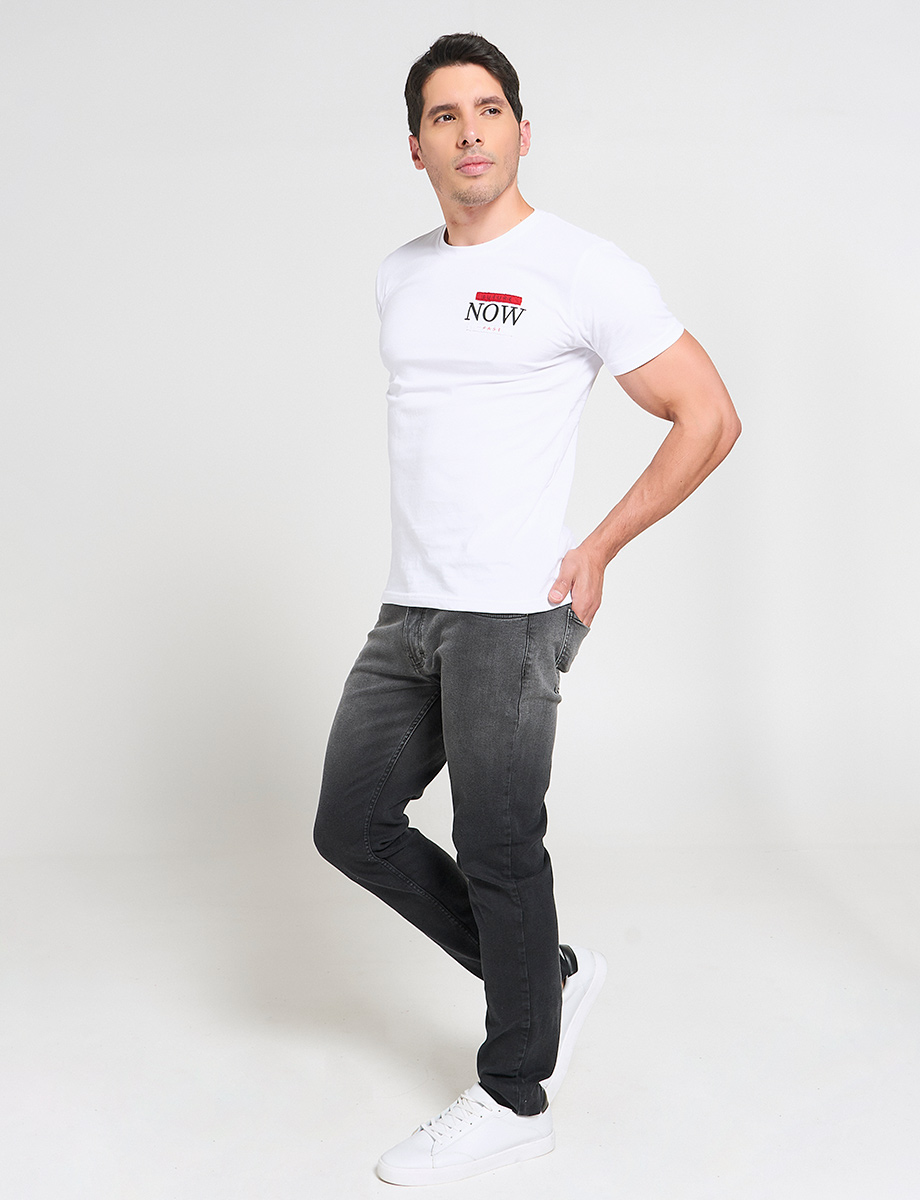 Jean Skinny con Degradado Negro