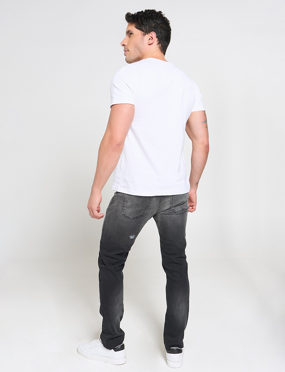 Jean Skinny con Degradado Negro