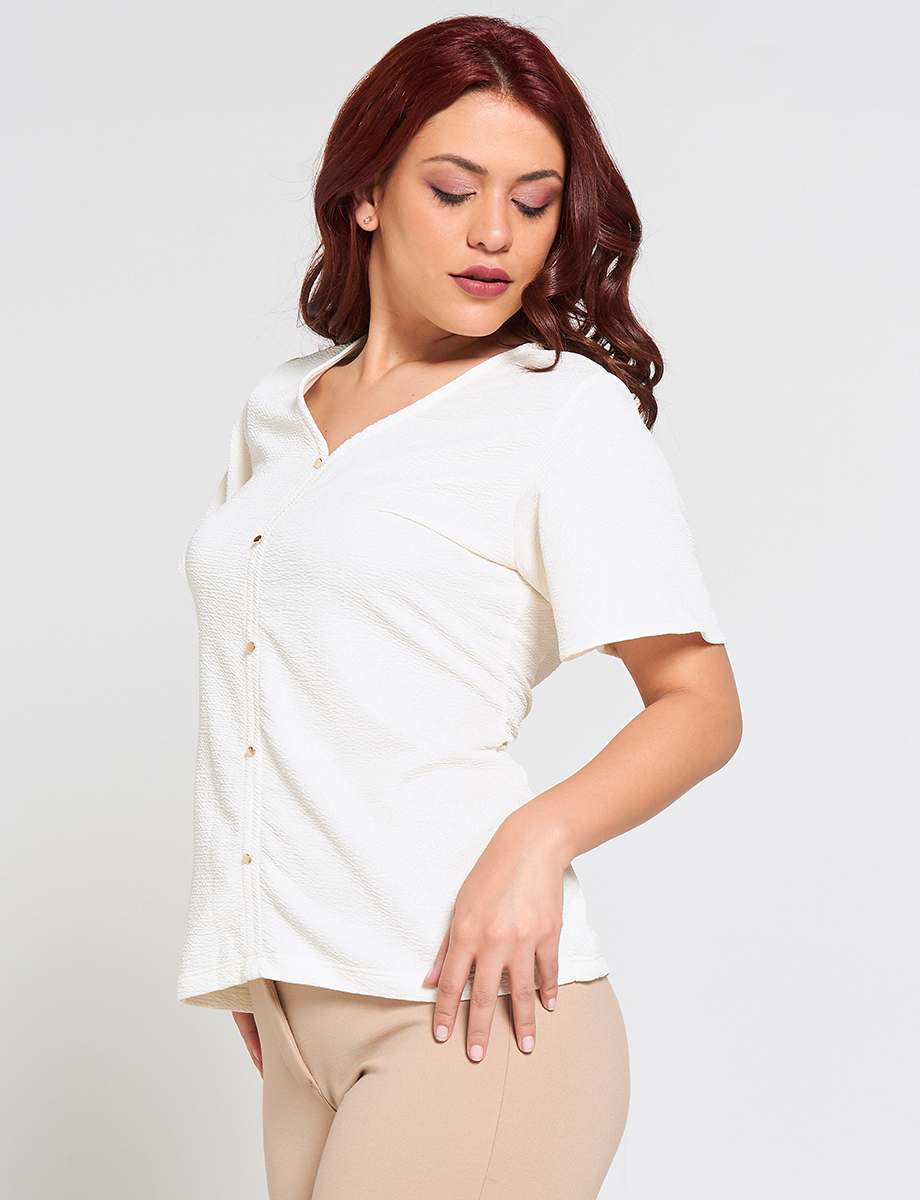 Blusa Clásica Botones