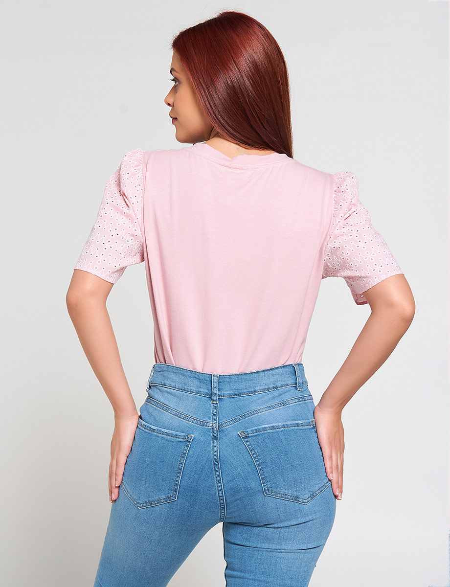 Camiseta Troquelada Unicolor