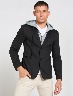 Blazer Negro con Capucha