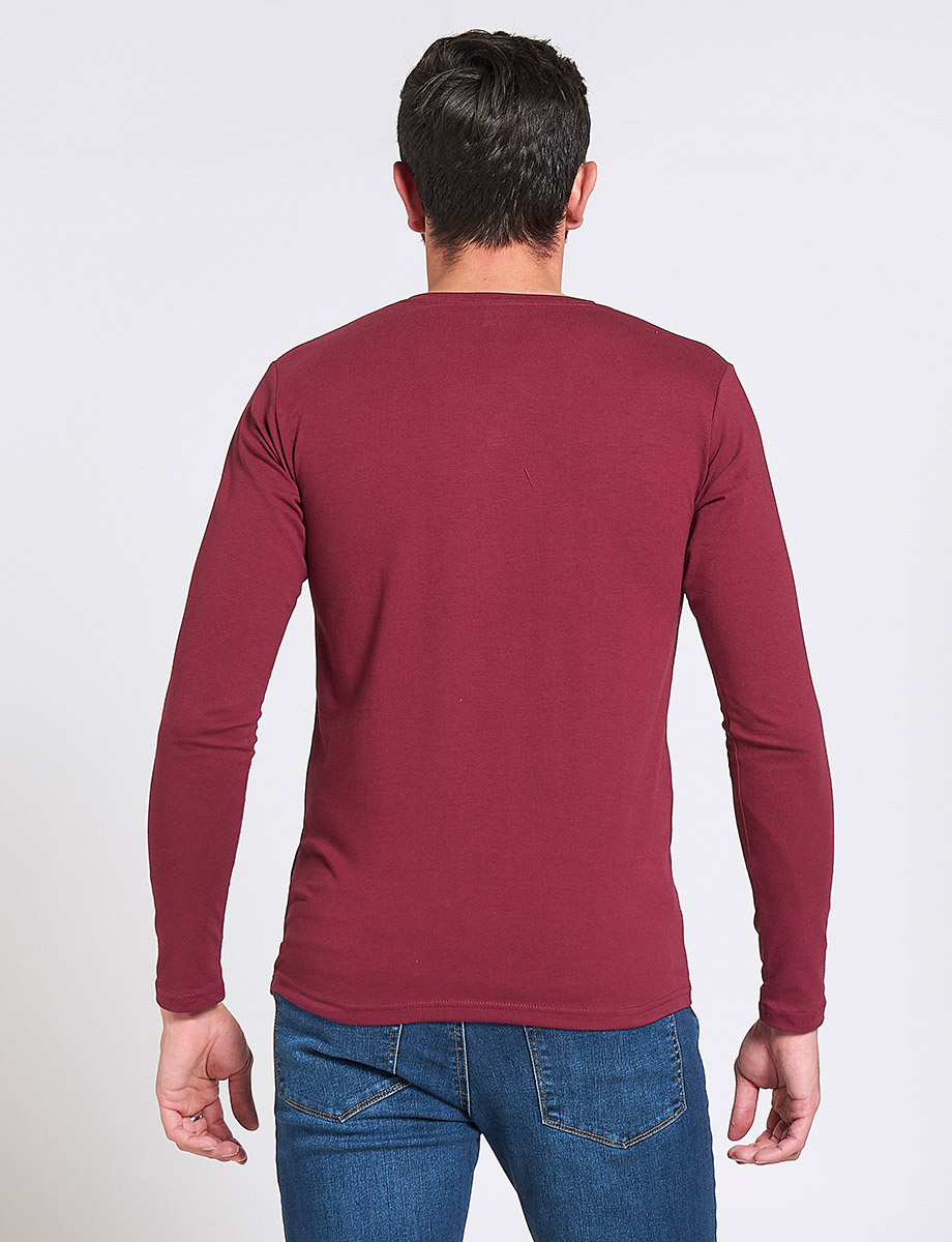 Buzo Básico Cuello Henley