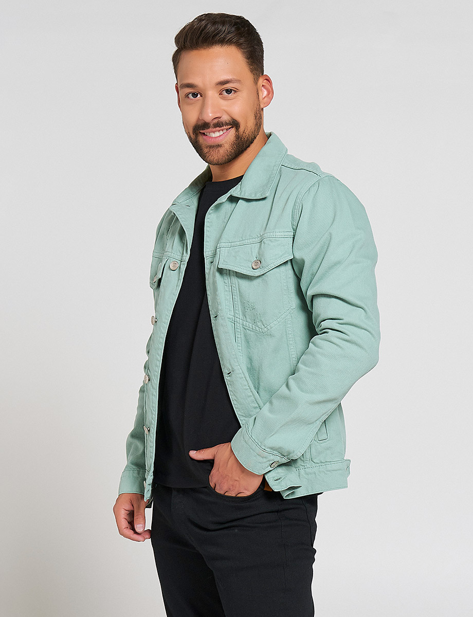 Chaqueta Denim Verde