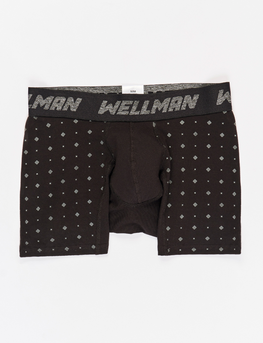 Boxer Wellman Mini Print Negro