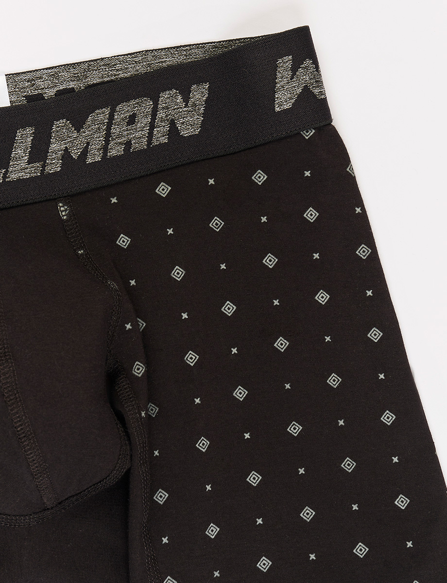 Boxer Wellman Mini Print Negro