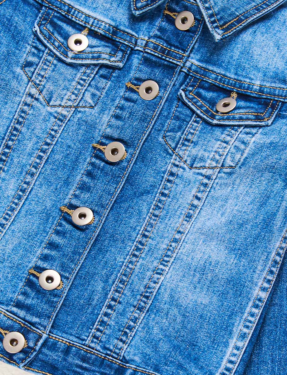Chaqueta Jean Azul medio