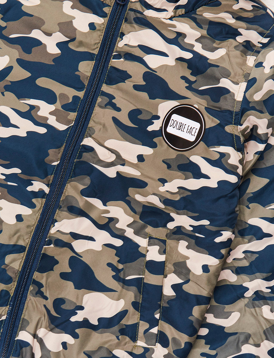 Chaqueta Pre Reversible Camuflaje Azul