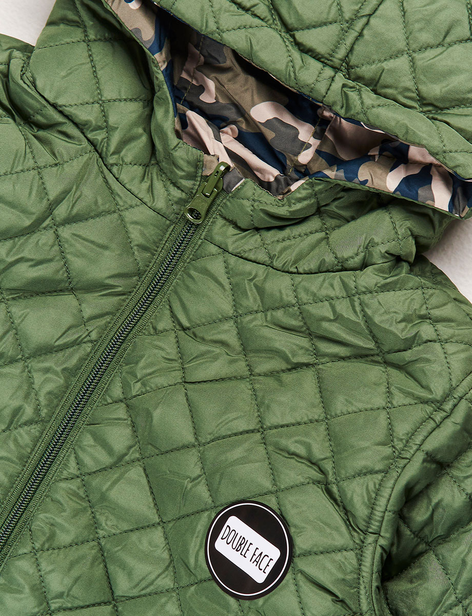 Chaqueta Esc Reversible Camuflaje Verde Militar