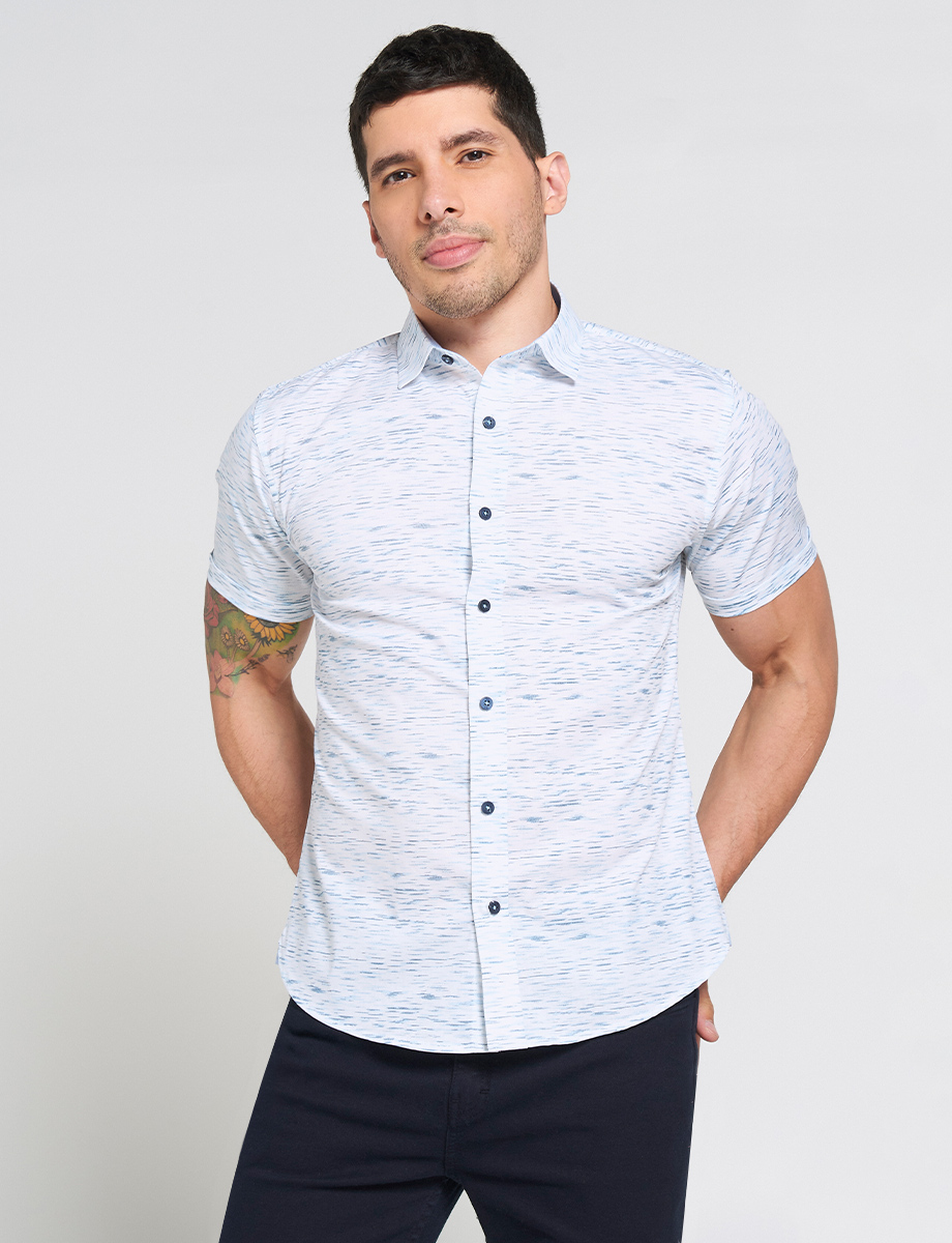 Camisa Manga Corta Texturas