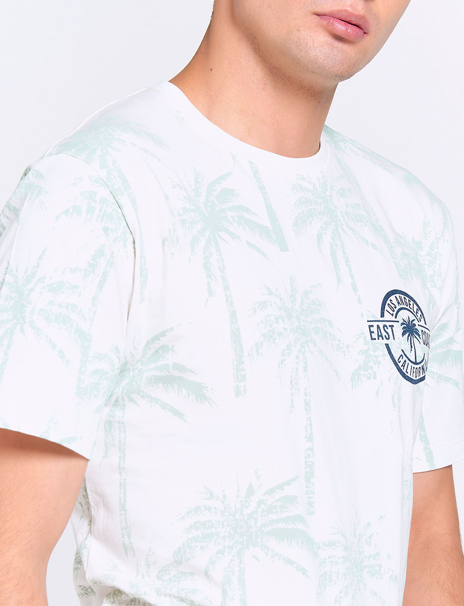Camiseta Estampada Palmeras East Coast