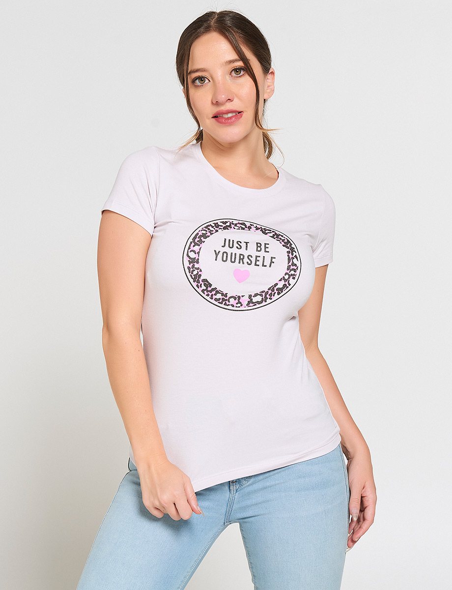 Camiseta Unicolor Just Be Yourself
