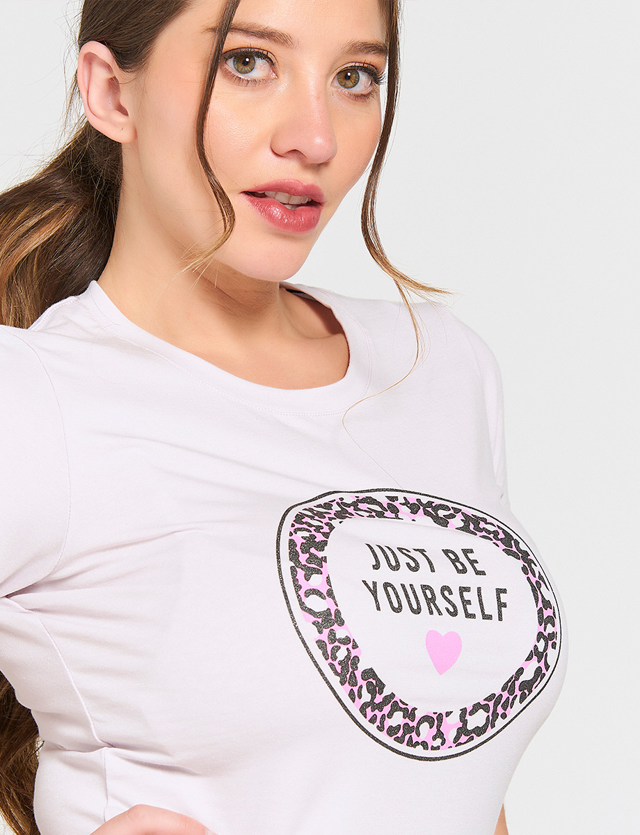 Camiseta Unicolor Just Be Yourself