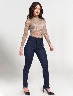 Jean Pretina ancha 4 Botones Azul oscuro