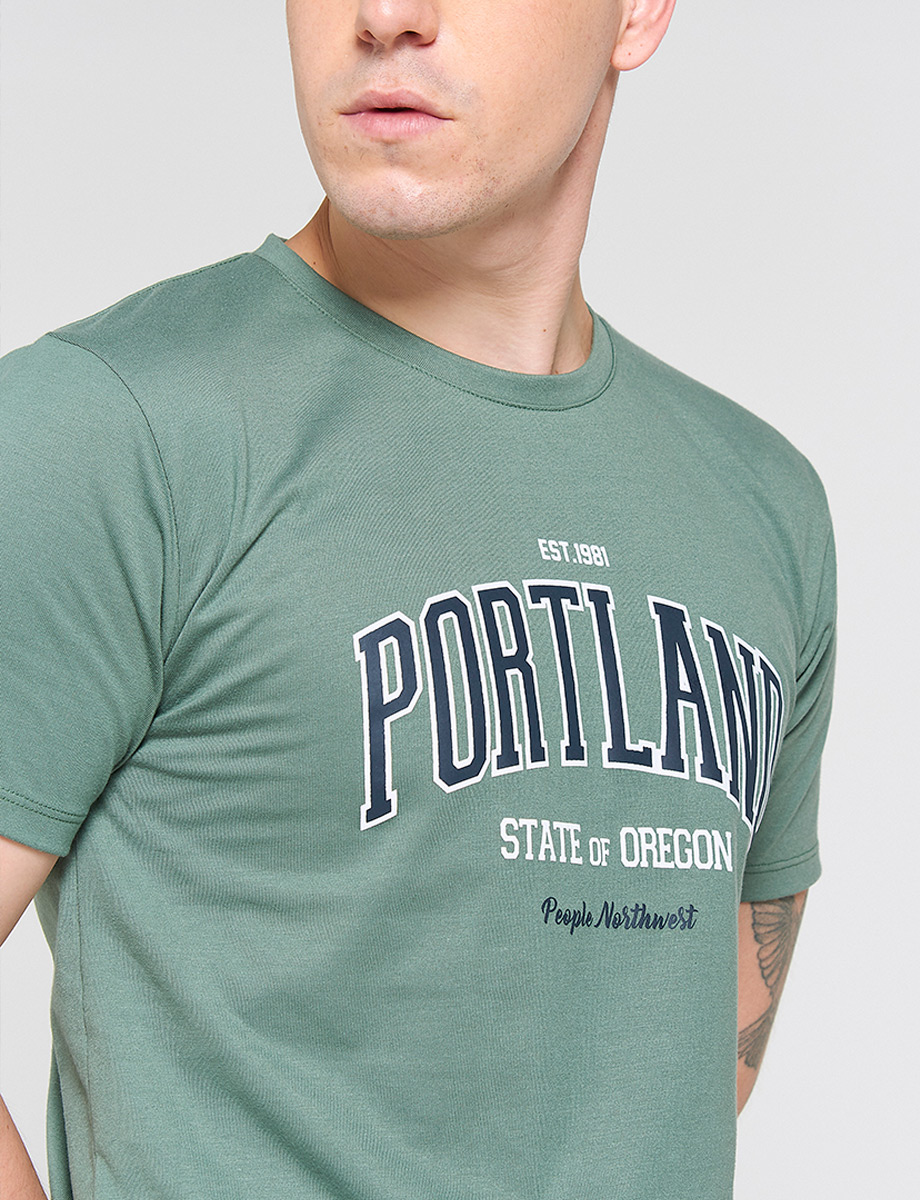 Camiseta Portland Verde militar