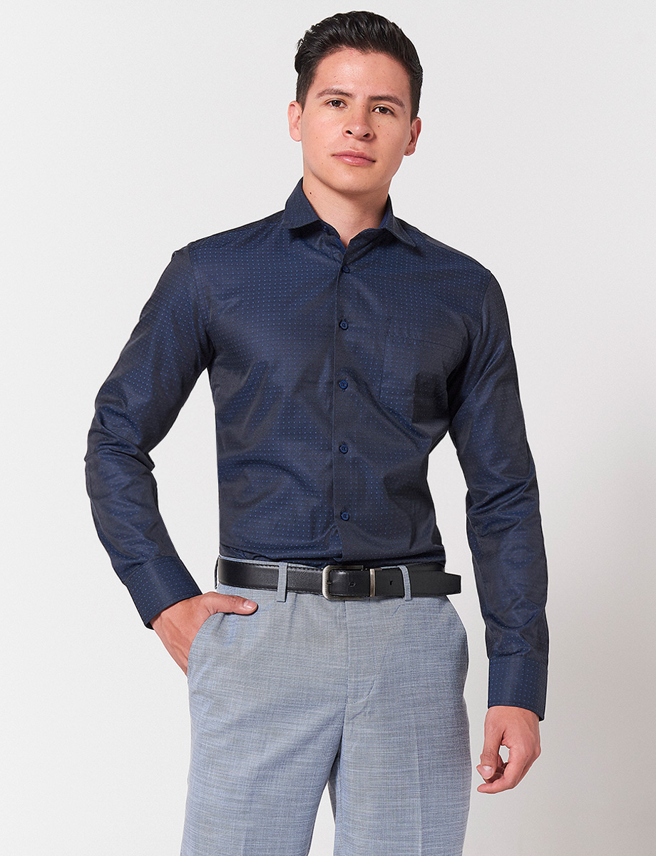 Pantalón Regular Ejecutivo Azul Claro