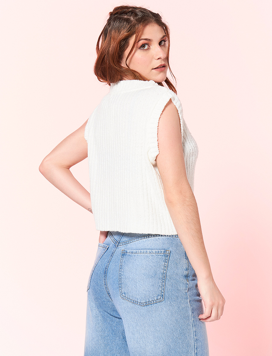 Sweater Chaleco Unicolor