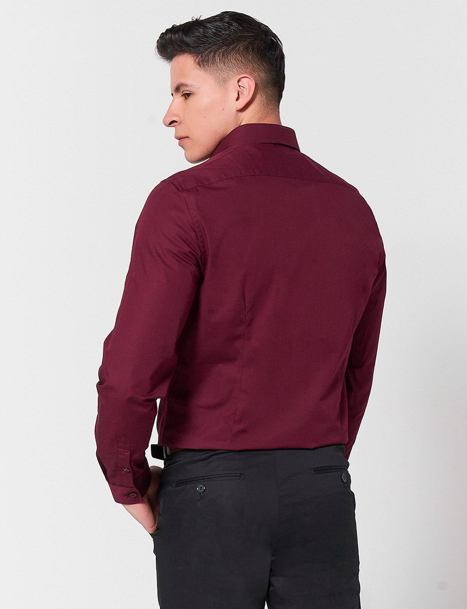 Camisa Slim Fit Vino