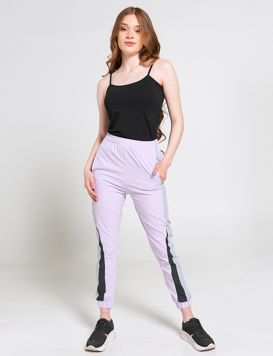 Pantalón Rompevientos Lila