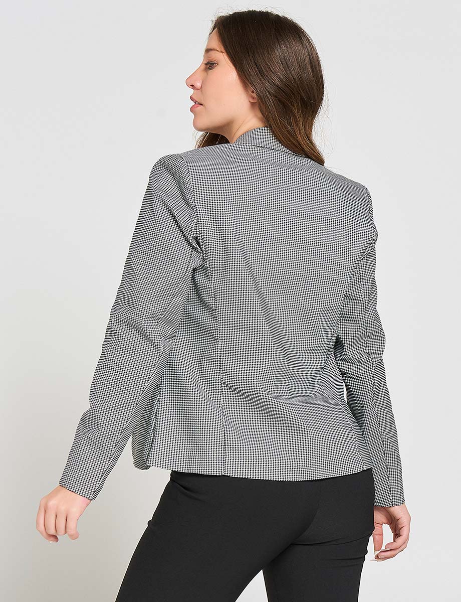 Blazer a Cuadros Negro/Blanco