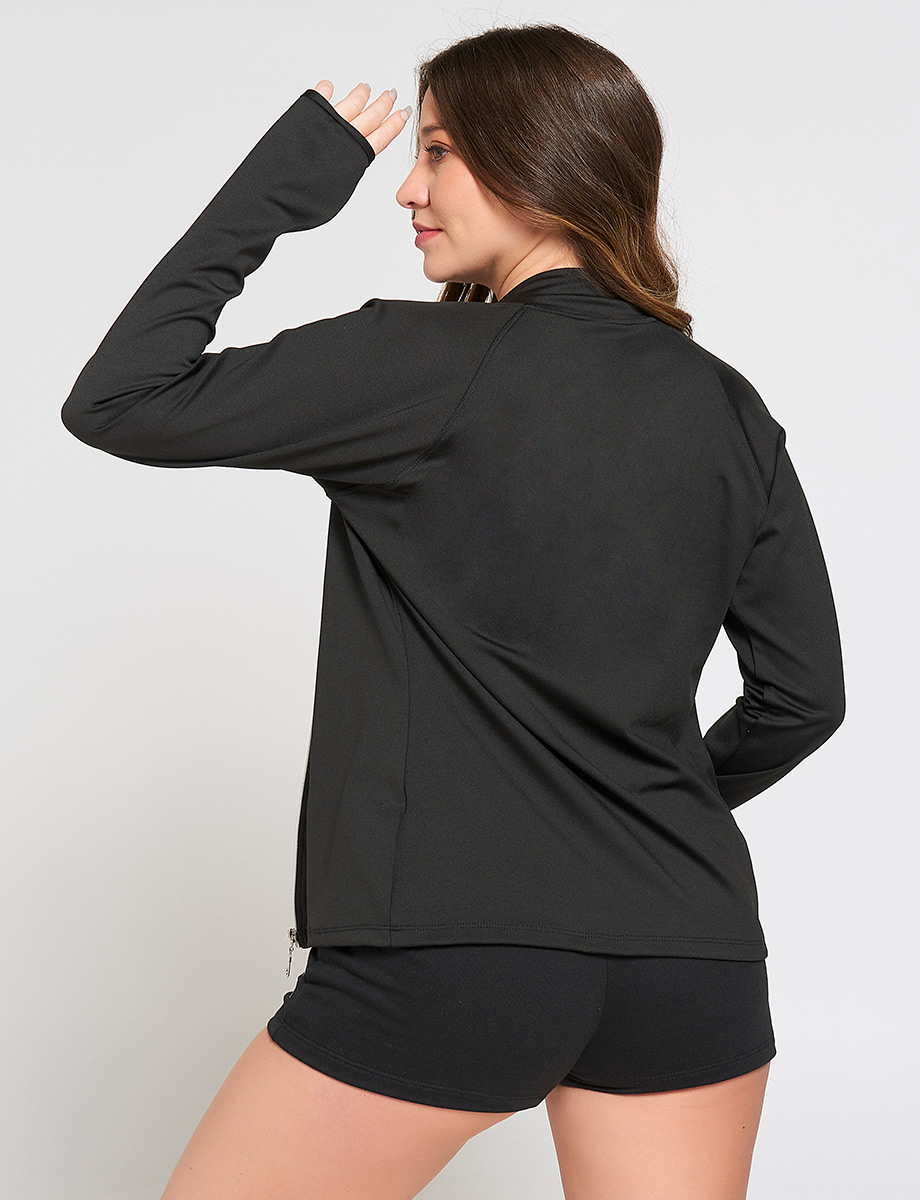 Chompa Deportiva Negra Active