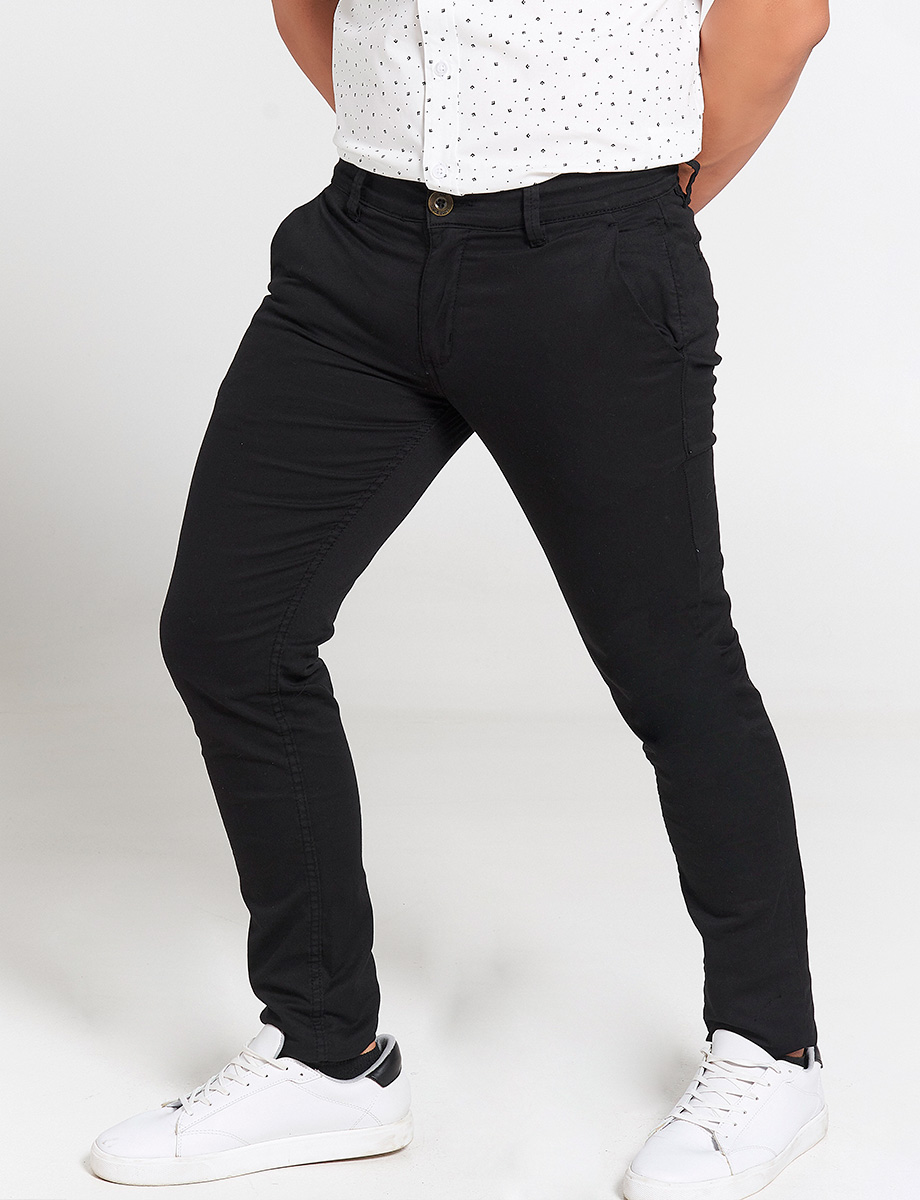 Pantalón Chino Regular Negro