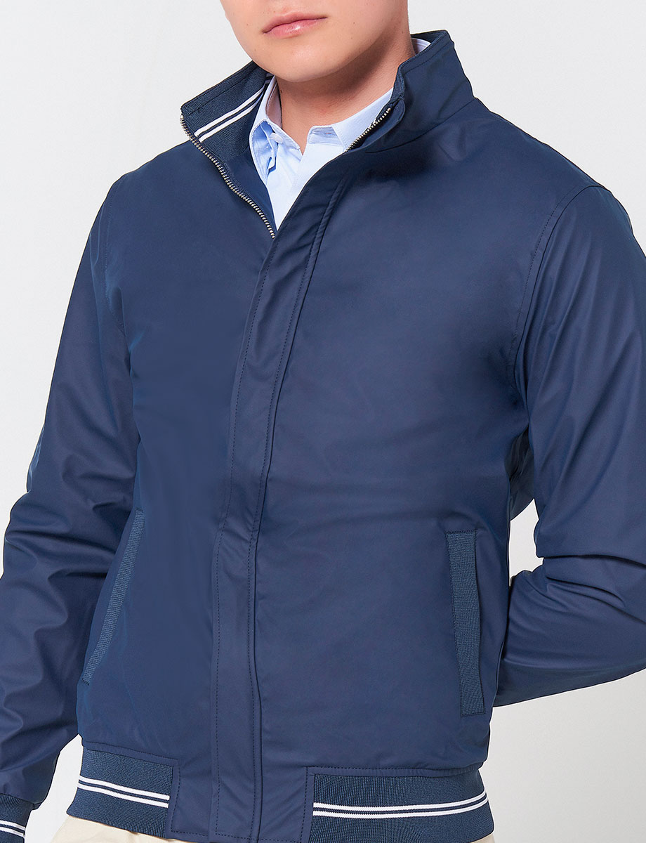 Bomber Impermeable Azul