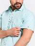 Camisa Verde Menta Manga Corta