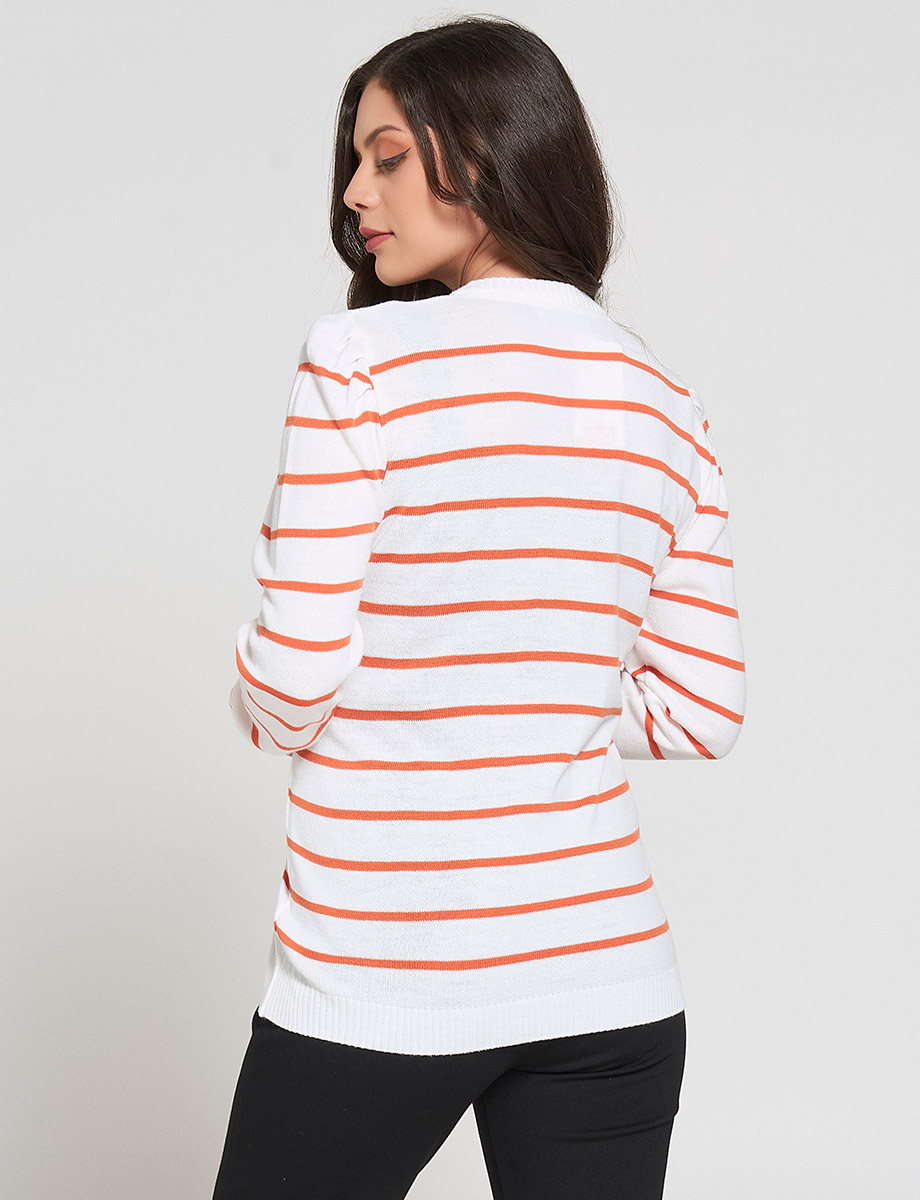 Sweater a Rayas con Botones