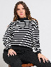 Sweater a Rayas Blanco/Negro