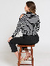 Sweater a Rayas Blanco/Negro