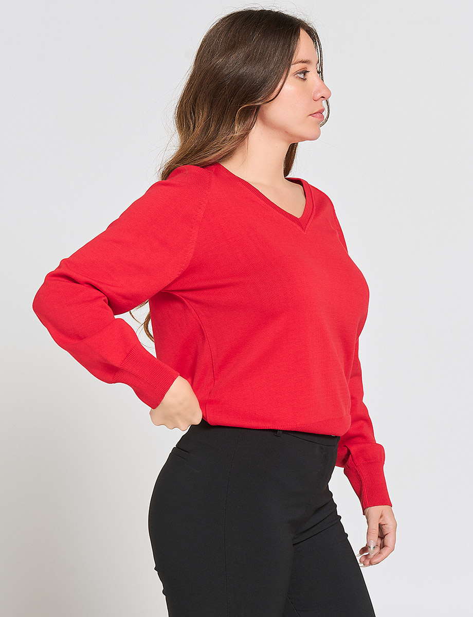 Sweater Clásico Cuello en V