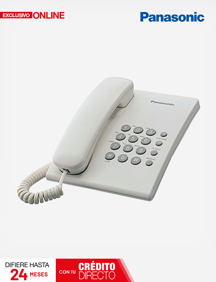 Teléfono Alámbrico Blanco Panasonic