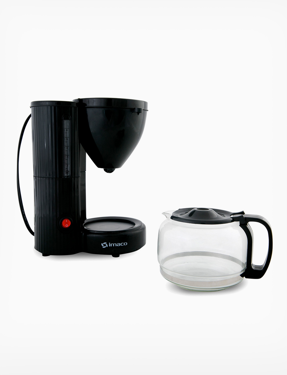 Cafetera 6 Tazas Filtro Permanente Negro | Imaco