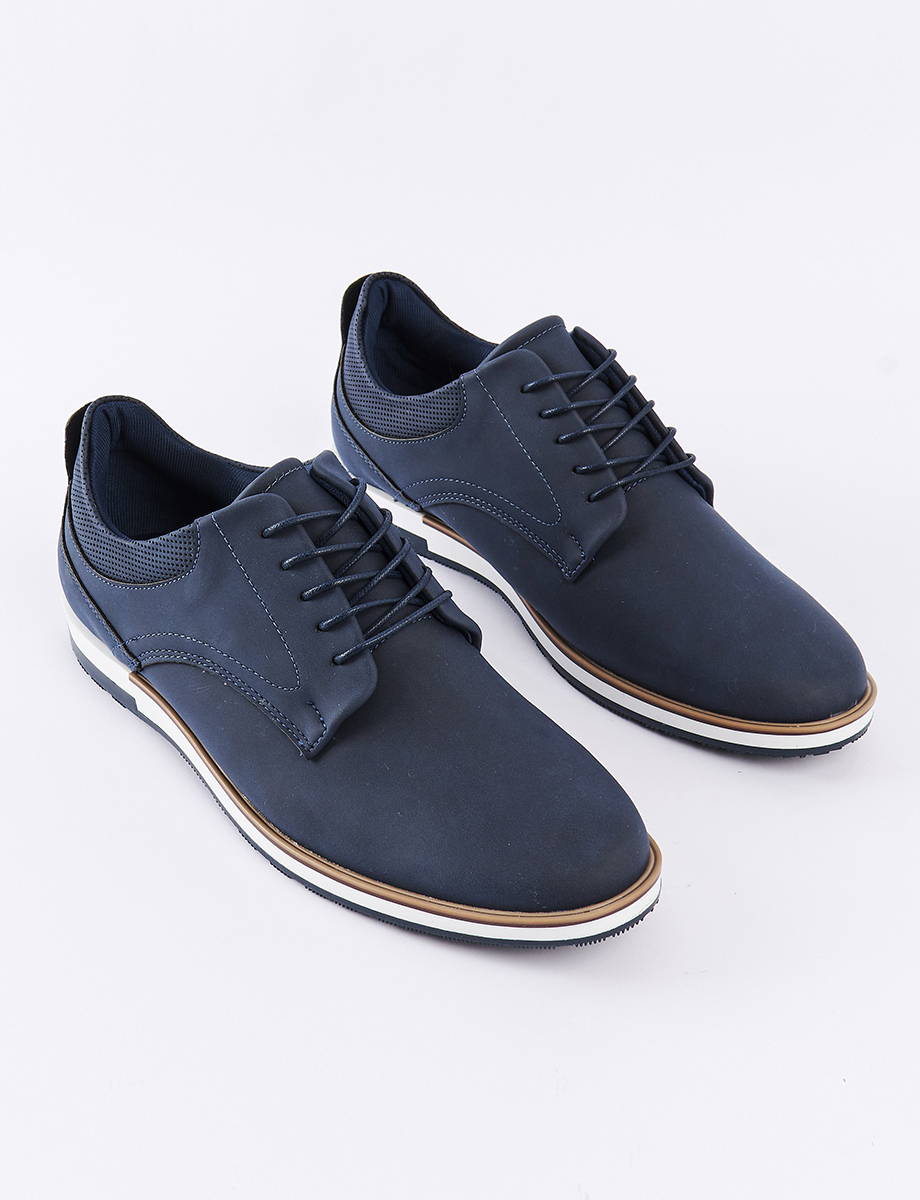 Zapato Casual con Cordones Azul