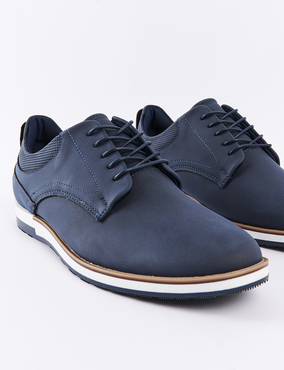 Zapato Casual con Cordones Azul