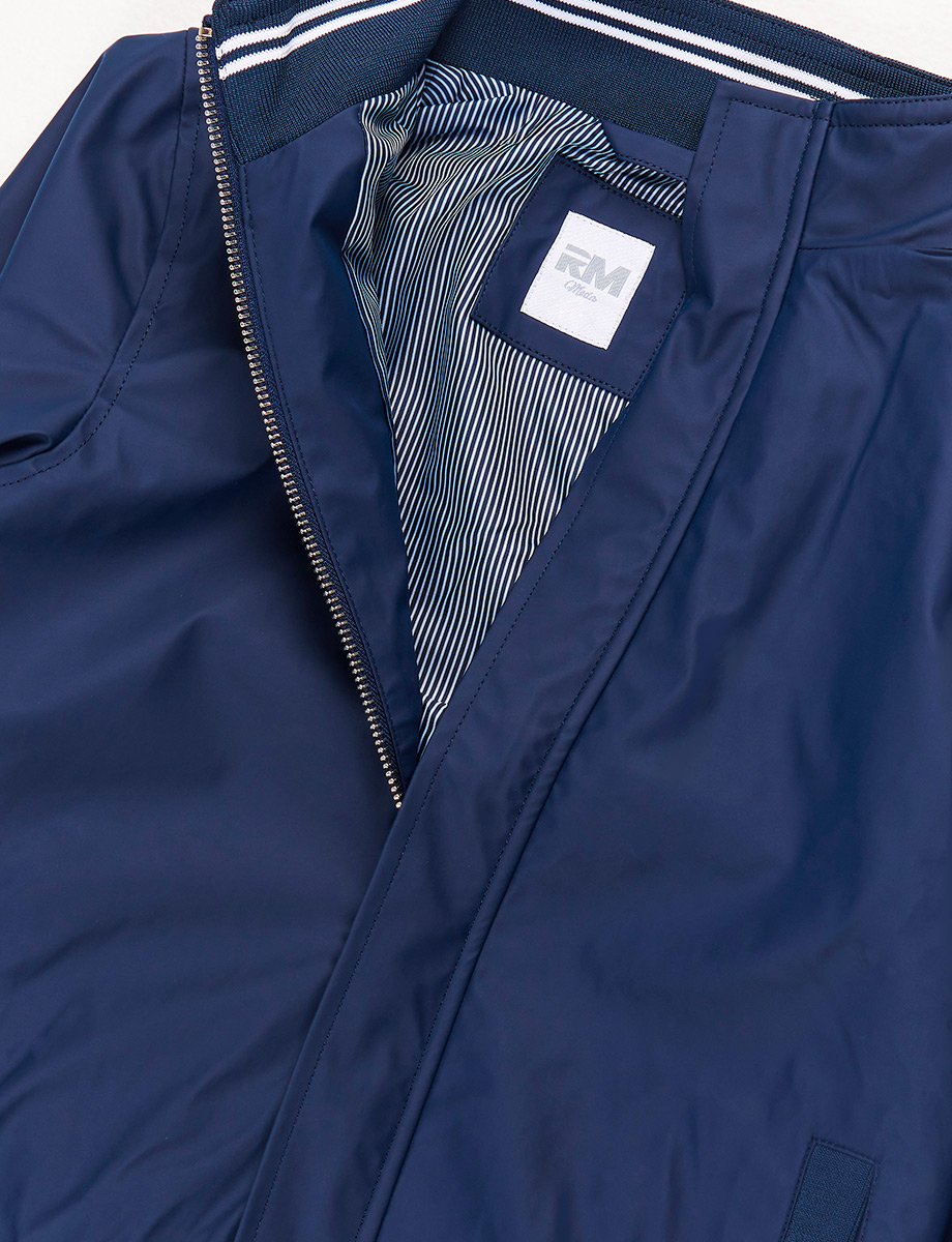 Chaqueta Esc Impermeable Azul